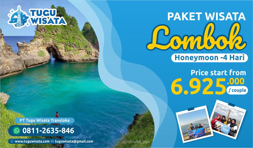 Paket Honeymoon Lombok 4 Hari