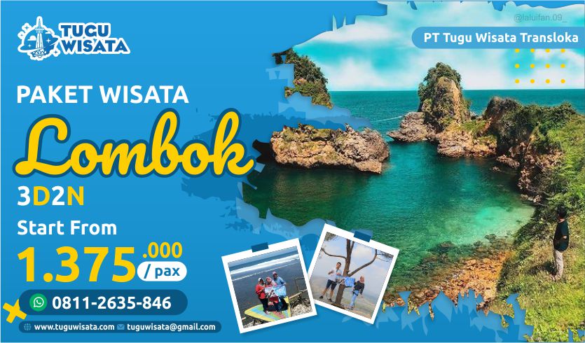 paket tour jakarta lombok murah