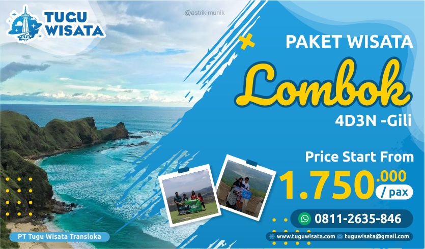 Paket Tour Lombok Gili 4 Hari