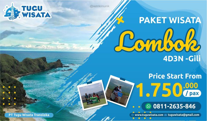 paket tour ke lombok 4 hari 3 malam