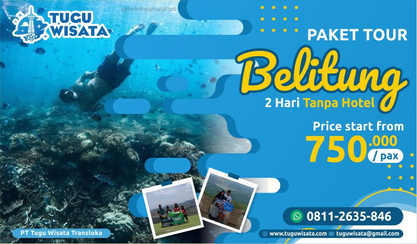 Paket Tour Belitung 2 Hari Tanpa Hotel