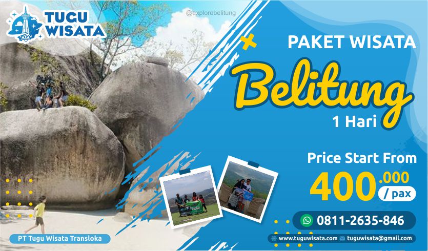 Paket  Wisata Murah Belitung 1 Hari 