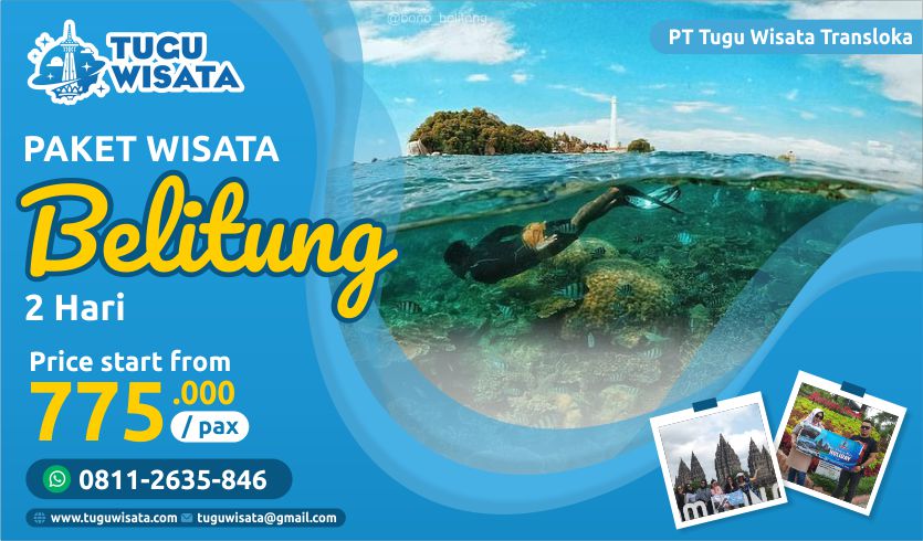 Paket Wisata Tour Belitung 2 Hari Reguler