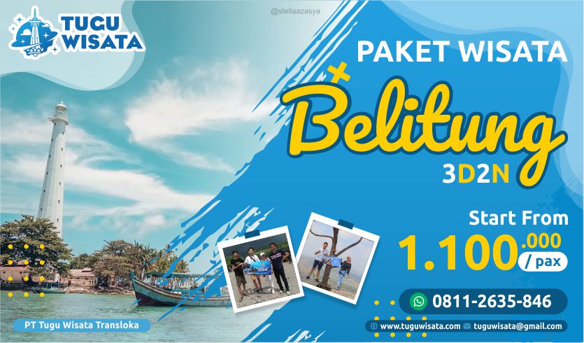 Paket Tour Belitung 3 Hari 2 Malam Tugu Wisata