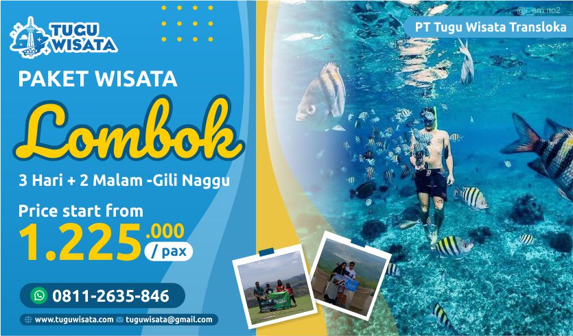 Tour Lombok Gili Nanggu 3 Hari 2 Malam