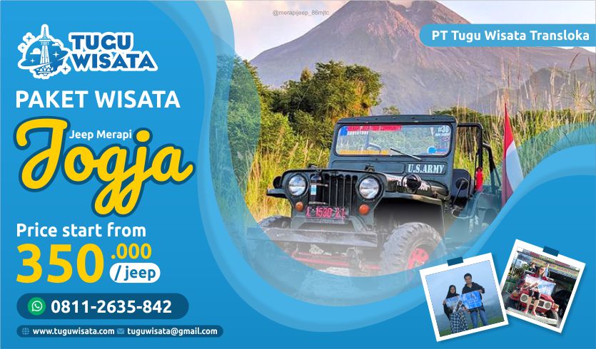 paket wisata jogja jeep merapi