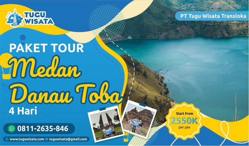 itinerary paket tour medan