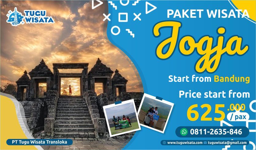 paket tour jogja dari bandung