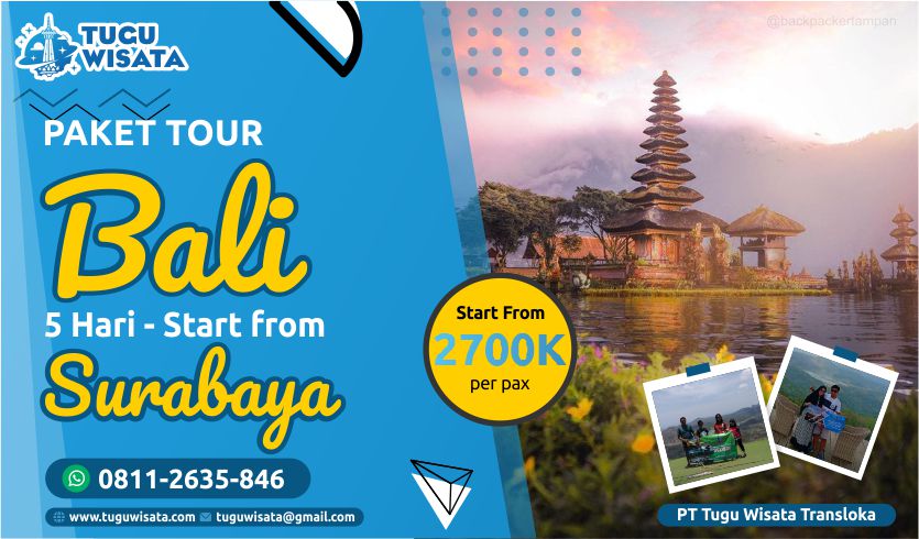 Paket Tour Surabaya Bali 5 Hari